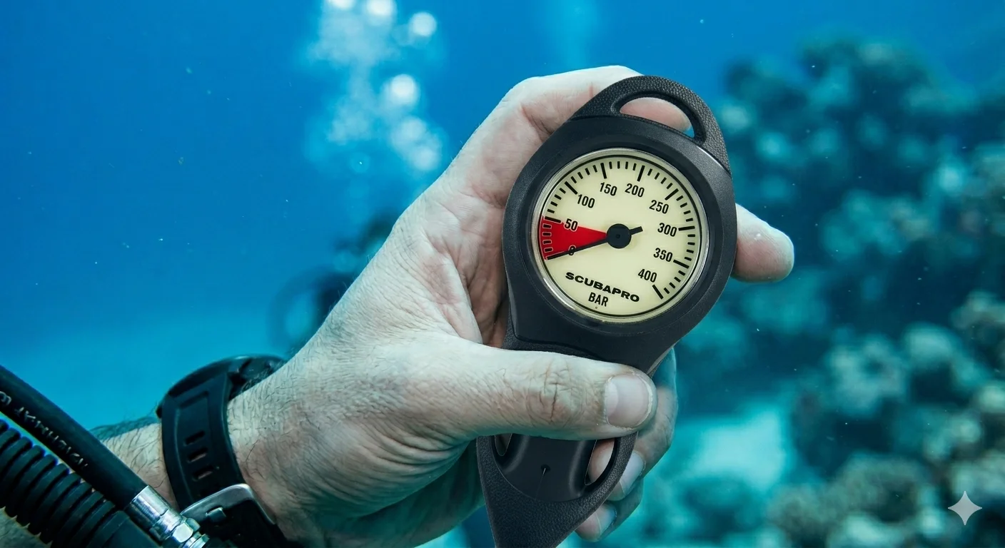 Consumo de aire en buceo